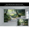 thumbnail image 5 of Nature Forest Landscape Wall Murals For Bedroom - Woodland River Murals, Nature Tree Wall Mural For TV Background, Forest Large Mural 98.4"W x 68.9"H (Not Peel and Stick), 5 of 6