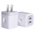 thumbnail image 2 of Cargador de pared USB, adaptador de cargador, AILKIN 2-Pack 2.1Amp Dual Port Quick Charger Plug Cube para iPhone SE/11 Pro Max/8/7/6S/6S Plus/6 Plus/6, Samsung Galaxy S7/S6/S5 Edge, LG, HTC, Huawei, M, 2 of 4