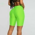thumbnail image 3 of OKBOP Womens Shorts Clearance Green Slim-Leg Activewear Active Fit Biker Shorts Workout Bottoms, 3 of 9