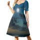 thumbnail image 2 of Vestido de fiesta de lujo Total Solar de manga corta para mujer, vestido de vendaje, 2 of 8