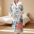thumbnail image 2 of Jindong Robes en Peluche pour Femmes Robe en Polaire Longue Chaude Peignoir de Bain Veste de Détente Imprimée Robe de Confort Robes pour Femmes, 2 of 5