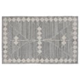 thumbnail image 2 of Benjara Rylie 5 x 8 Indoor Outdoor Area Rug, Handwoven Polyester, Gray Geometric, 2 of 5