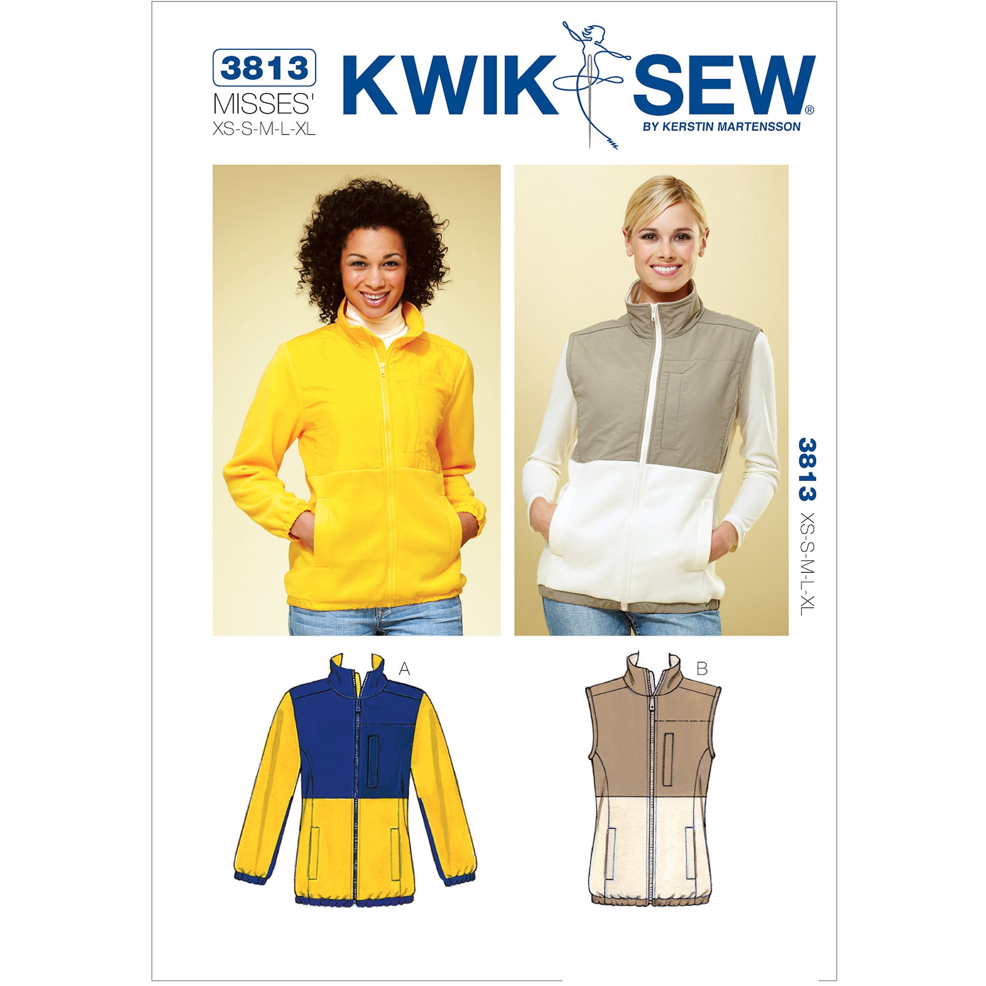 Kwik Sew Pattern Jacket and Vest, (XS, S, M, L, XL) - Walmart.com