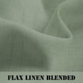 thumbnail image 4 of H.VERSAILTEX Natural Linen Blended Semi Sheer Light Filtering Curtains, Solid Grommet Curtains Window Treatments for Living Room, Sea Grass, 2 Panels, 52" x 84", 4 of 7