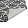 thumbnail image 4 of Better Trends 2-Piece Bathroom Rug Set, 17" x 24", 100% Cotton, Soft, Water Absorbent, Non-Slip Bath Mats, Machine Washable – Ideal for Bathroom Sink, Tub, or Shower Area – Savio Collection - Gray, 4 of 5