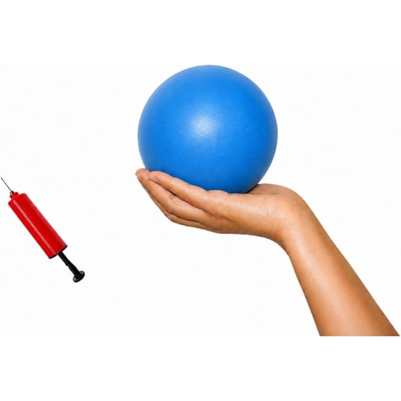 Mini Exercise Ball 4 Inch, Small Pilates Ball for Core , Thigh and  Exercises, Mini Yoga Ball for Stability , Workouts, Fitness Classes, Blue