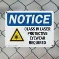 thumbnail image 5 of (2 Pack) Class IV Laser Protective Eyewear OSHA Notice Sign 24 Inch X 18 Inch Indoor / Outdoor Rust-Free Aluminum Metal Signs for Workplace, Workshop, and Construction Site, Made in the, 5 of 8