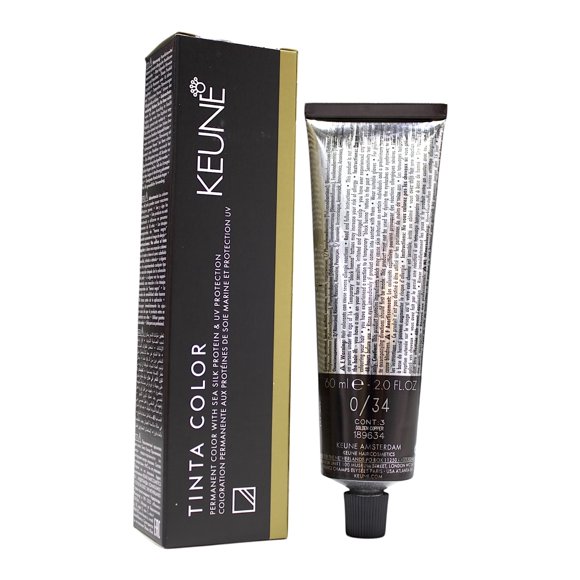 Keune Tinta Color 0/34 Coloration Permanente Doré Cuivre 2 Oz