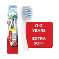 Colgate Kids My First Toothbrush, Extra Soft Baby Toothbrushes, 2 Pack