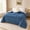 Light Blue, variant on Ultra Soft Reversible Plush Comforter, Fluffy Warm Bedding Comforter for All‑Season Cozy Sleep Silver Grayy King Size