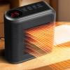 AuroraX Electric Space Heater Office for Indoor Use Home Bedroom Heaters,Tip-Over Protection Energy Efficient 8H Timer Overheat Protection(Black)