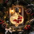 thumbnail image 4 of Qwtwty Glowing Christmas Ornaments Christmas Tree Hanging Decoration, Shatterproof Mini Hanging Pendants for Xmas Tree Fireplace Holiday Decor, 4 of 6