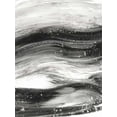 thumbnail image 2 of Harper, Ethan 25x32 Gold Ornate Wood Framed with Double Matting Museum Art Print Titled - Black Waves II, 2 of 4