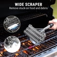 thumbnail image 3 of Cepillo para parrilla TempPro sin cerdas con raspador de acero inoxidable, 3 of 8