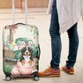 thumbnail image 4 of Easter Egg Bernese Mountain Dog Bunny Ear Welcome Spring Truck Travel Luggage Cover Berner Lover Gifts Suitcase Dust Protective Decor - 12002, 4 of 5