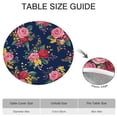 thumbnail image 6 of Pioneer Flower Floral Print Pattern Round Fitted Tablecloth with Elastic Edge,Dining Table Cover Waterproof,Outdoor Round Tablecloth for Camping,Dining,Indoor and Outdoor, 6 of 7