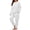 White, variant on MINTREUS Women's Plus Pajama Set Warm Fleece Lounge Set Long Sleeve Sleepwear Ladies Ultrasoft Pjs