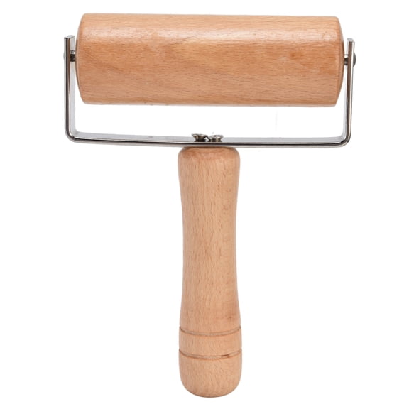 Wooden Pastry Roller - Smooth Polished Pizza Dough Rolling Pin for Baking