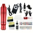 thumbnail image 2 of Kit de tatuaje, juego completo, máquina de tatuaje rotativa inalámbrica, kit de pluma, interfaz CC con agujas de cartucho, juego de tatuaje de maquillaje permanente, 2 of 4