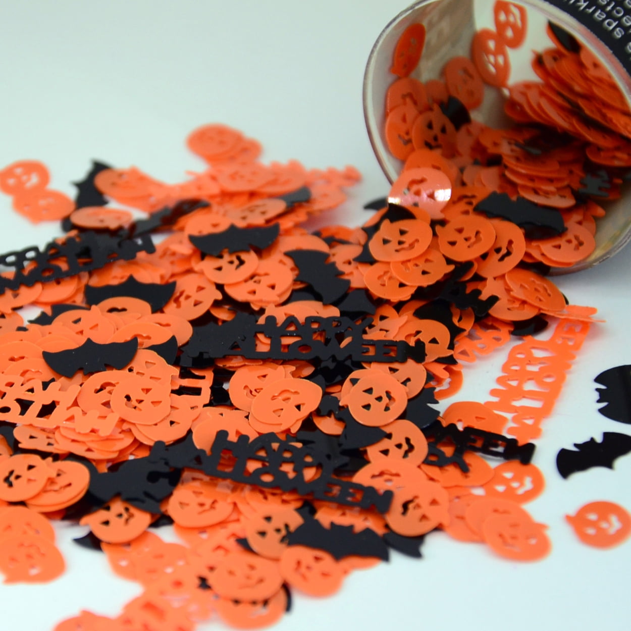 Confetti Mix - Pumpkins, Bats, Happy Halloween - Pouch (1/2 oz ...