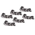 thumbnail image 2 of Rollo de cinta de camuflaje de 6 uds, tela no tejida telescópica autoadhesiva para caza, equitación, suministros al aire libre, nieve, negro, blanco, tipo 7, 2 of 10