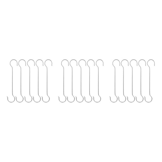 Ruiboury 5pieces S Crochets en Forme de Crochets en Acier Inoxydable Crochets Métalliques pour une Large Application Robuste et Durable Pratique et Pratique 60cm S Crochet 3Set