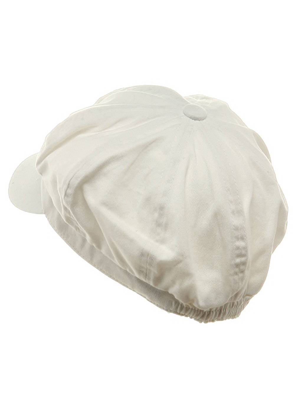 White Cotton Elastic Newsboy Caps One size fits most Walmart Canada
