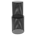 thumbnail image 6 of ToppiJoy 2PCs Outdoor Freestanding Side Table,Cylindrical Small Accent Table, Metal Modern Conner Table, Indoor End Table for Porch,Backyard(Black), 6 of 22