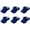 Royal Blue, variant on 6 Pack Adjustable Sun Visors Great for Sports Travel or Workouts (White)