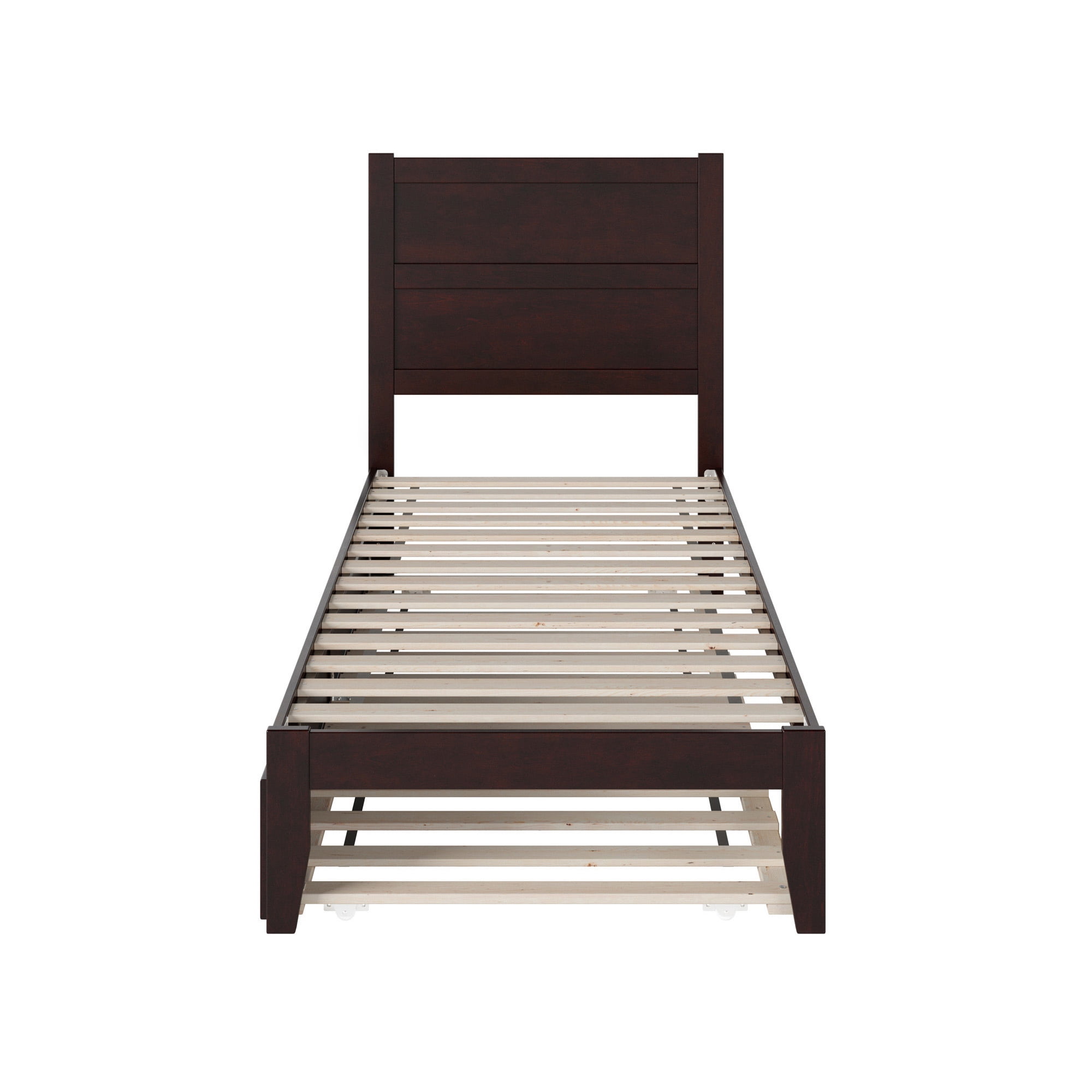 AFI NoHo 14" Twin XL Wood Platform Bed Frame with Twin XL Trundle, Espresso