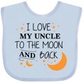 thumbnail image 3 of Inktastic I Love My Uncle to the Moon and Back Boys or Girls Baby Bib, 3 of 4