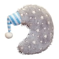 thumbnail image 2 of Visland Funny Sky Luminous Cloud Moon Star Pillow Soft Plush Sofa Cushion Kawaii Stuffed Toys for Kids Girls Gift, 2 of 8