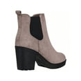 thumbnail image 3 of Women's Chelsea Boots Chunky Heel Ankle Boots Round Toe High Heel Ankle Booties, 3 of 5