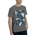 thumbnail image 2 of Bingfone Friendly Smiling Sharks Men'S Loose Fit Short-Sleeve Pocket T-Shirt, 2 of 7