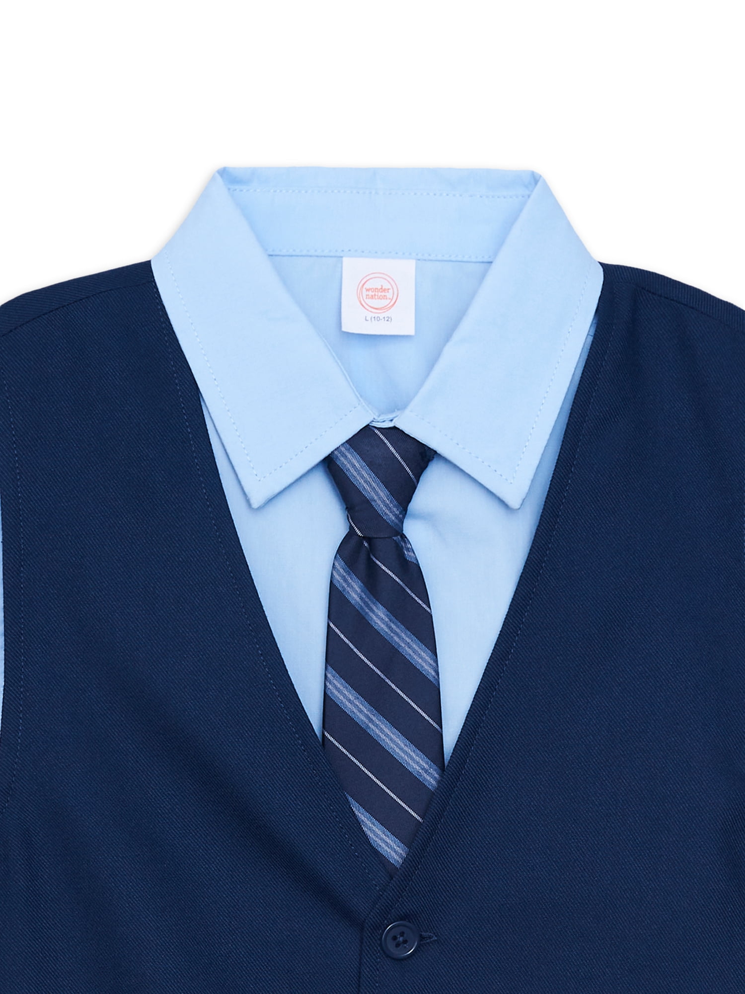 ANDE Boys Core 4 Piece Vest Set, Sizes 4-16 & Husky