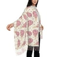 thumbnail image 4 of Fotbe Sparkling Ice Cream Print Womens Fall Winter Scarf Tassel Soft Warm Blanket Scarves Womens Shawl Wraps, 4 of 8