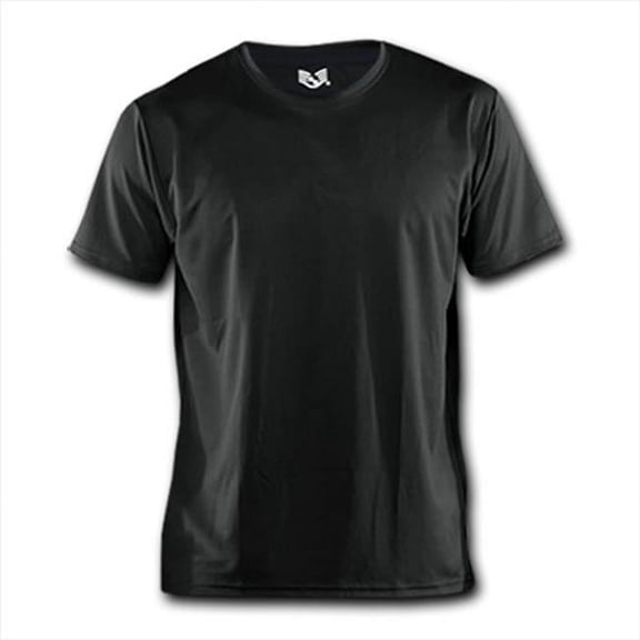 RapDom B01-PL-BLK-02 Performance Breathable T-Shirt - Black- Medium