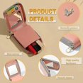 thumbnail image 4 of Lipstick Case With Mirror For Purse, Pu Leather Cosmetic Bag Travel Makeup Mini Bag Lipstick Holder Black, 4 of 4