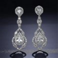 thumbnail image 2 of Pendientes de plata 925 con cristales de circonita cúbica y colgantes largos, 2 of 5