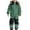 Green, variant on Kids Snowsuit Thermal Ski Overall Windproof Water-Resistant with Removable Hood, Winter Warm Snowsuit for Boys Girls Outdoor,1-2 Years
