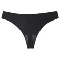 thumbnail image 2 of HVOBTTY Breathable Panties for Women, Womens Underwear, Womens Low Waisted Seamless Plus Size Underwear Solid Color Black, XS, 2 of 3
