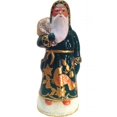 thumbnail image 1 of SCHA 1621G Schaller Paper Mache Candy Container - Santa Green Coat with Partridge, 1 of 3