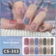 thumbnail image 1 of Pegatinas de uñas de Gel DIY, tiras de uñas de Color sólido de larga duración, parche deslizante, calcomanía de cubierta completa, parche de manicura, 1 of 7