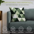 thumbnail image 4 of Green And Beige Modern Art Geometric Pillow Covers,Green And Beige Modern Art Geometric Throw Pillow Covers 24"×24" ,Living Room Sofa Couch Pillow Covers,Decorative Pillow Covers, 4 of 7