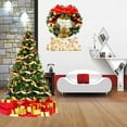 thumbnail image 3 of Corona navideña, para colgar, preciosas guirnaldas con bolas, decoración para interior y exterior, fantástica corona con lazo navideño, para puerta, ventana, decoración, 3 of 8