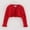 Red, variant on Girls Knit Cardigan Sweater Soft Lightweight Layering Piece Casual Outerwear For Toddler Kids Autumn Spring Summer Fall T-Shirts Kids Short Sleeve Crewneck Solid Basic Tees Casual Tops