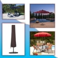 thumbnail image 3 of COVERS&ALL Patio Umbrella / Parasol Cover 12 Oz Waterproof - 100% UV & Weather Resistant - Heavy Duty Umbrella Cover with Air Pockets and Drawstring for Snug fit (Coffee), 3 of 9