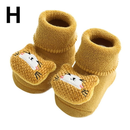 

DENGDENG Baby Unisex Socks Thick Slipper Shoes Soft Anti Slip Socks for Newborn Infant Baby Toddler 0-12M