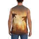 thumbnail image 4 of Fotbe Castle Cool Fire Dragon Men's Camiseta sin Mangas Estampada para Hombres, Playera Casual para Gimnasio, Entrenamiento, Playa-X-Large, 4 of 7