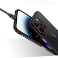 thumbnail image 3 of Mantto Aluminum Bumper Case For iPhone 14 Pro Max, Slim Glossy Luxury Premium Metal Aluminum Pprotective Bumper Frame with Camera Lens Protector for iPhone 14 Pro Max, Purple, 3 of 9
